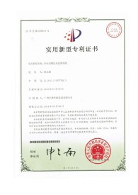 全自動物化水處理系統(tǒng)實用新型專利證書